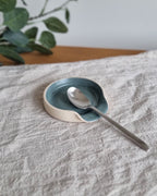 Blue Ceramic Spoon Rest