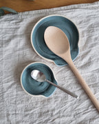 Blue Ceramic Spoon Rest