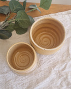 Ceramic French Butter Dish in Golden Yellow Speckle