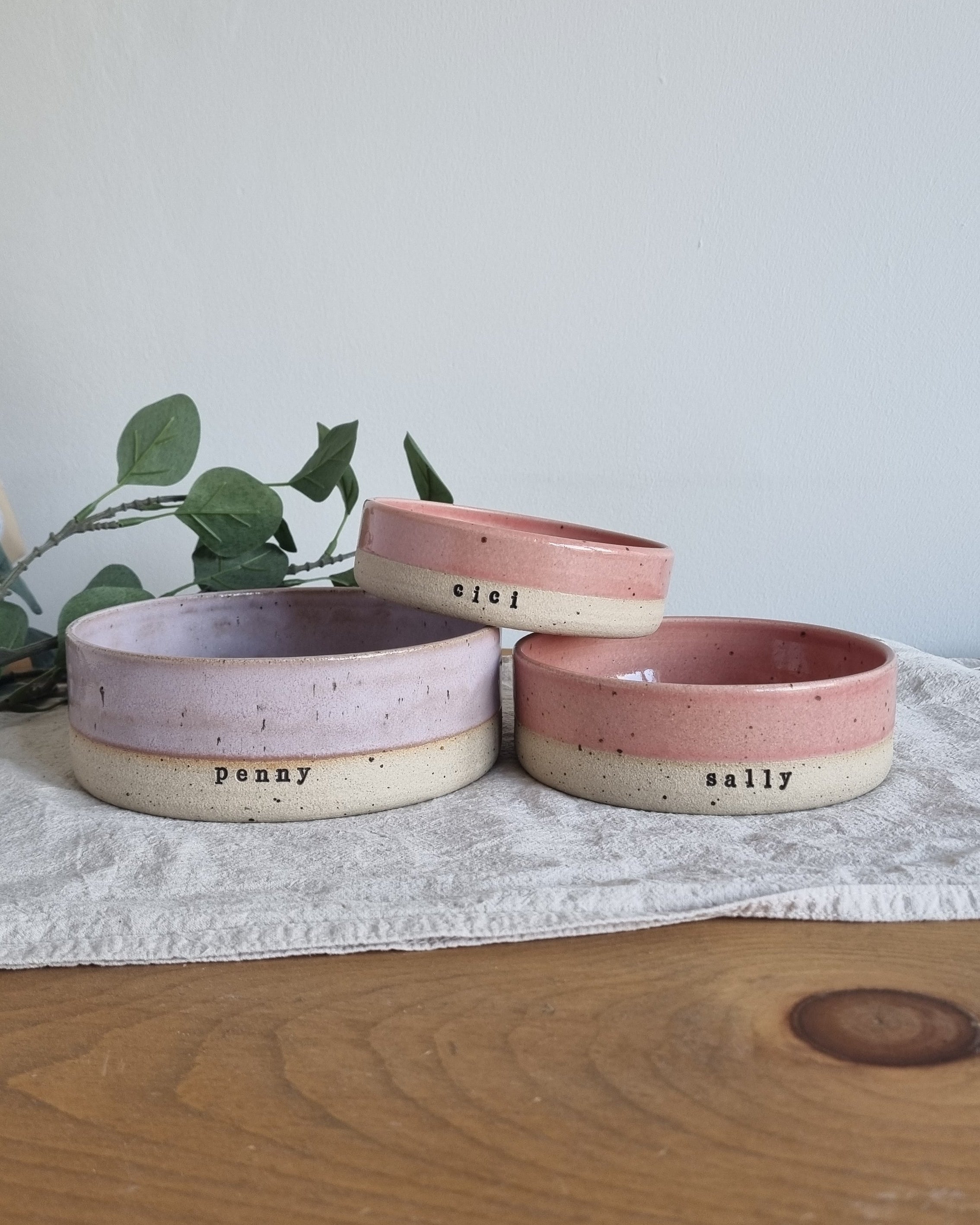 Personalised Ceramic Dog Bowls **Made to Order**