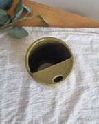 Olive Green Ceramic Travel To-Go Mug