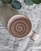 Pink and Brown Speckled Handmade Mug