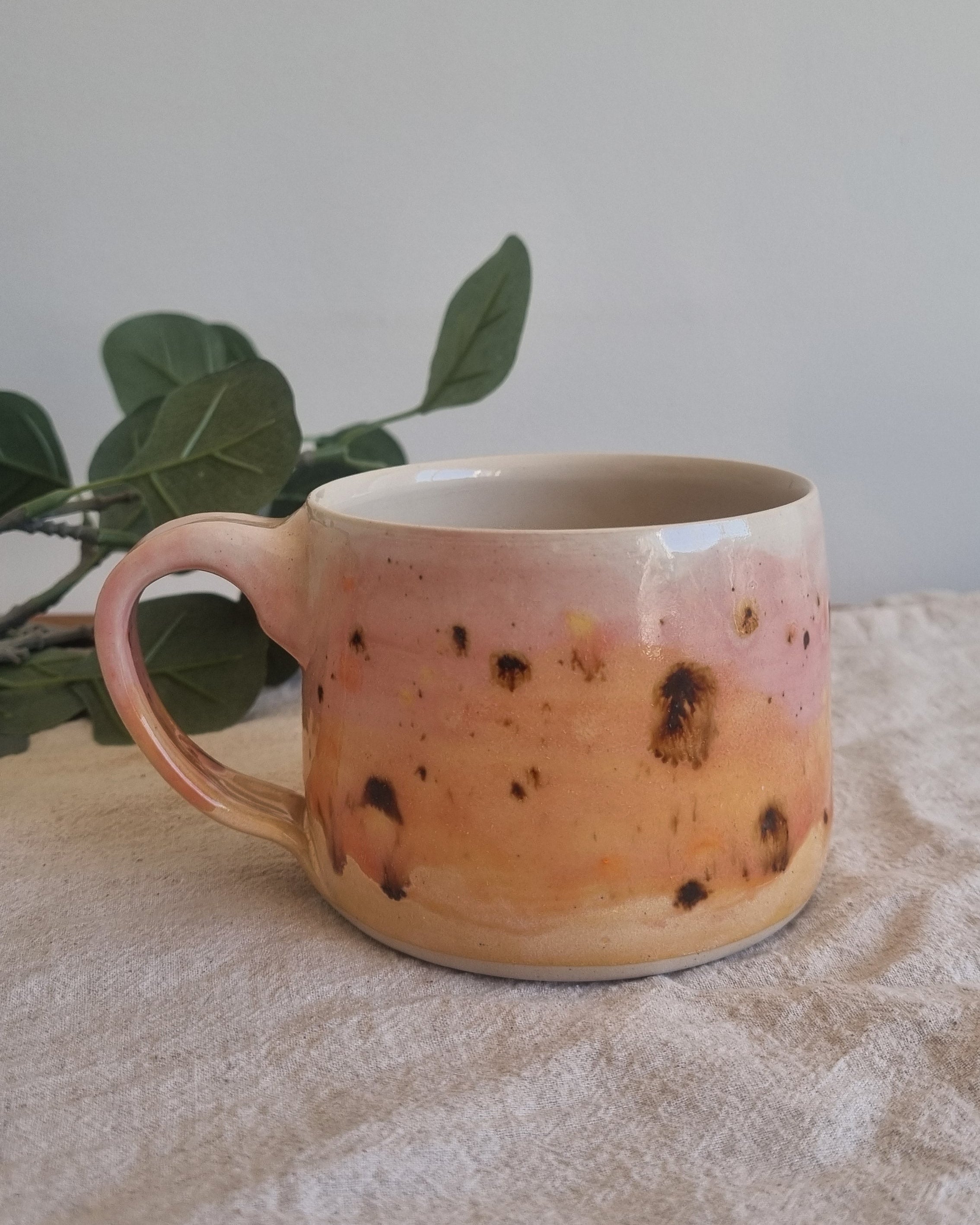 Pink Sunset Handmade Ceramic Mug