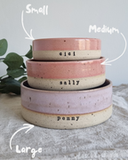 Personalised Ceramic Dog Bowls **Made to Order**