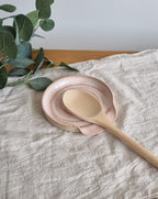 Pastel Pink Handmade Ceramic Spoon Rest