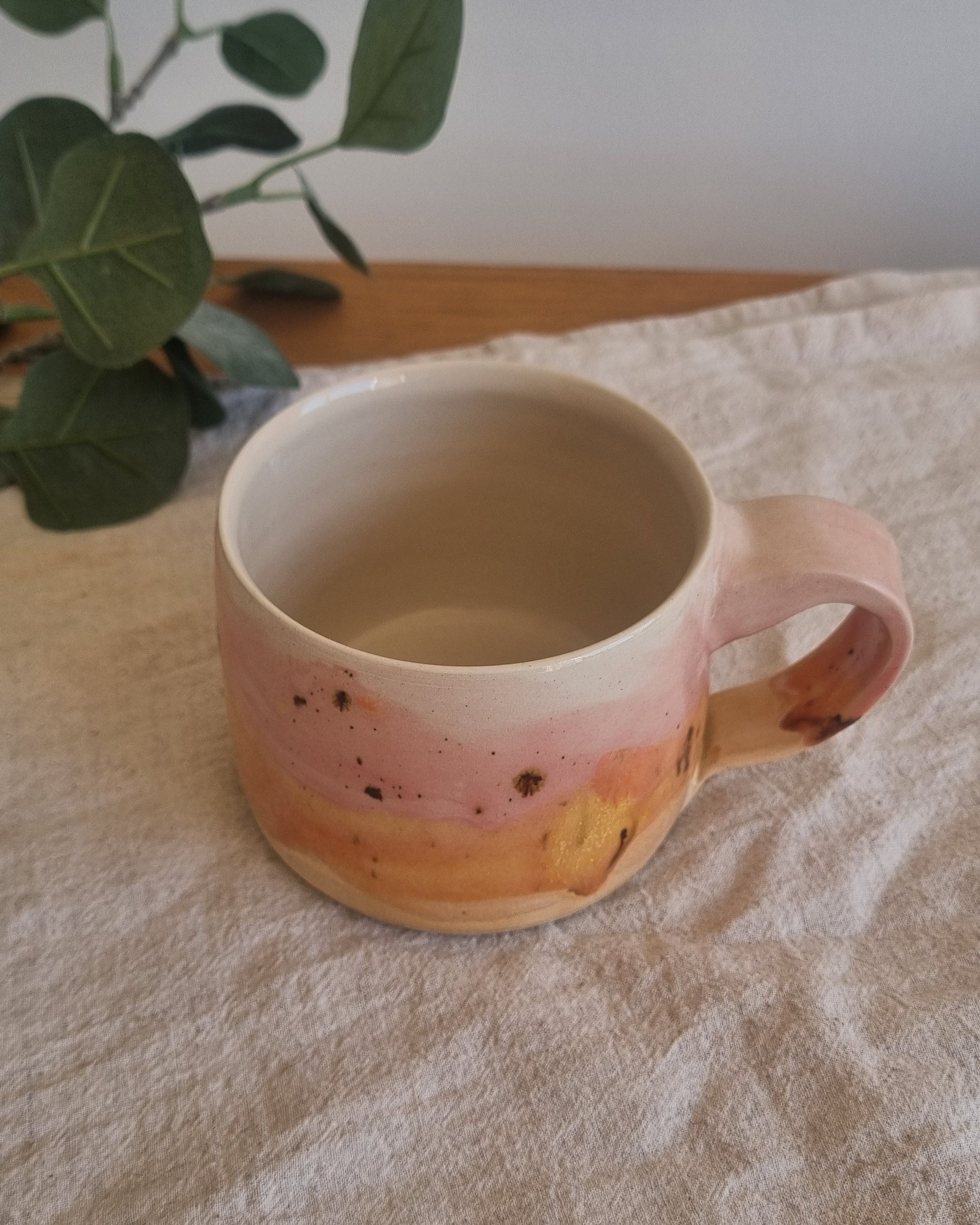 Pink Sunset Handmade Ceramic Mug