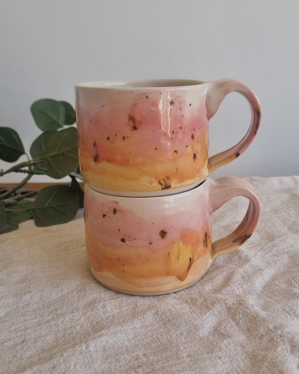 Pink Sunset Handmade Ceramic Mug
