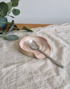 Pastel Pink Handmade Ceramic Spoon Rest