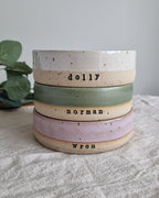 Personalised Ceramic Dog Bowls **Made to Order**