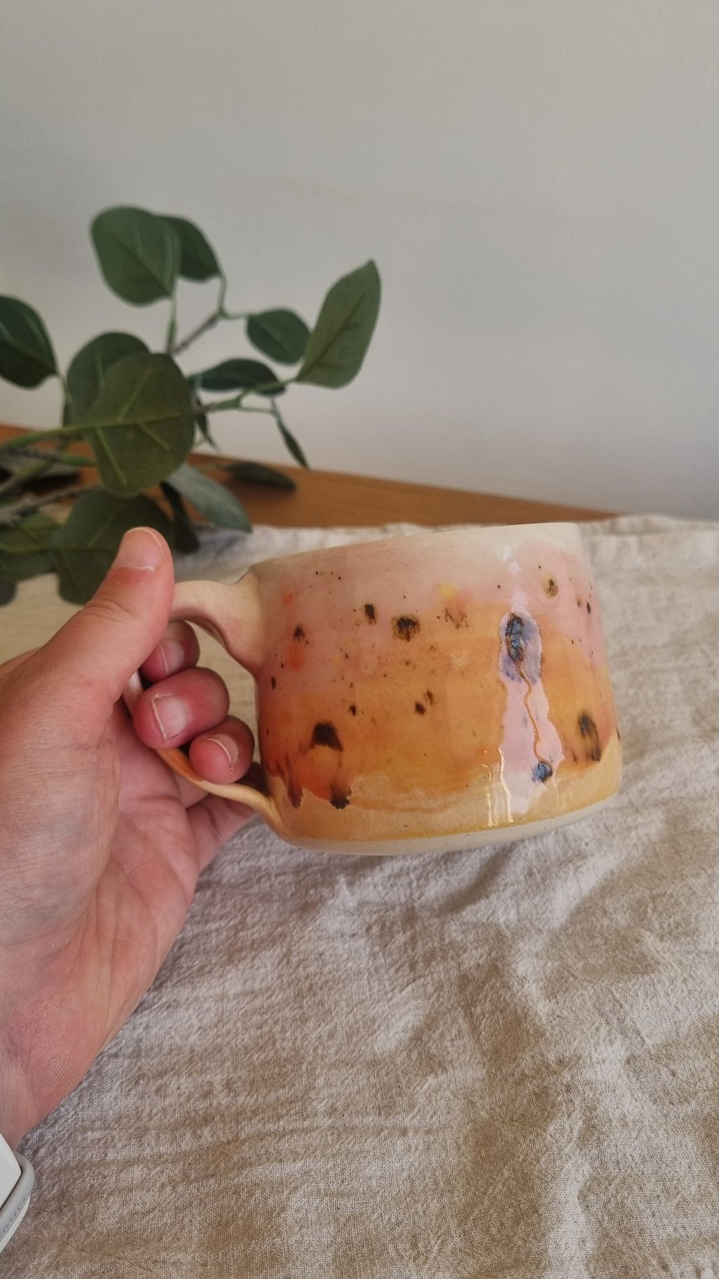 Pink Sunset Handmade Ceramic Mug