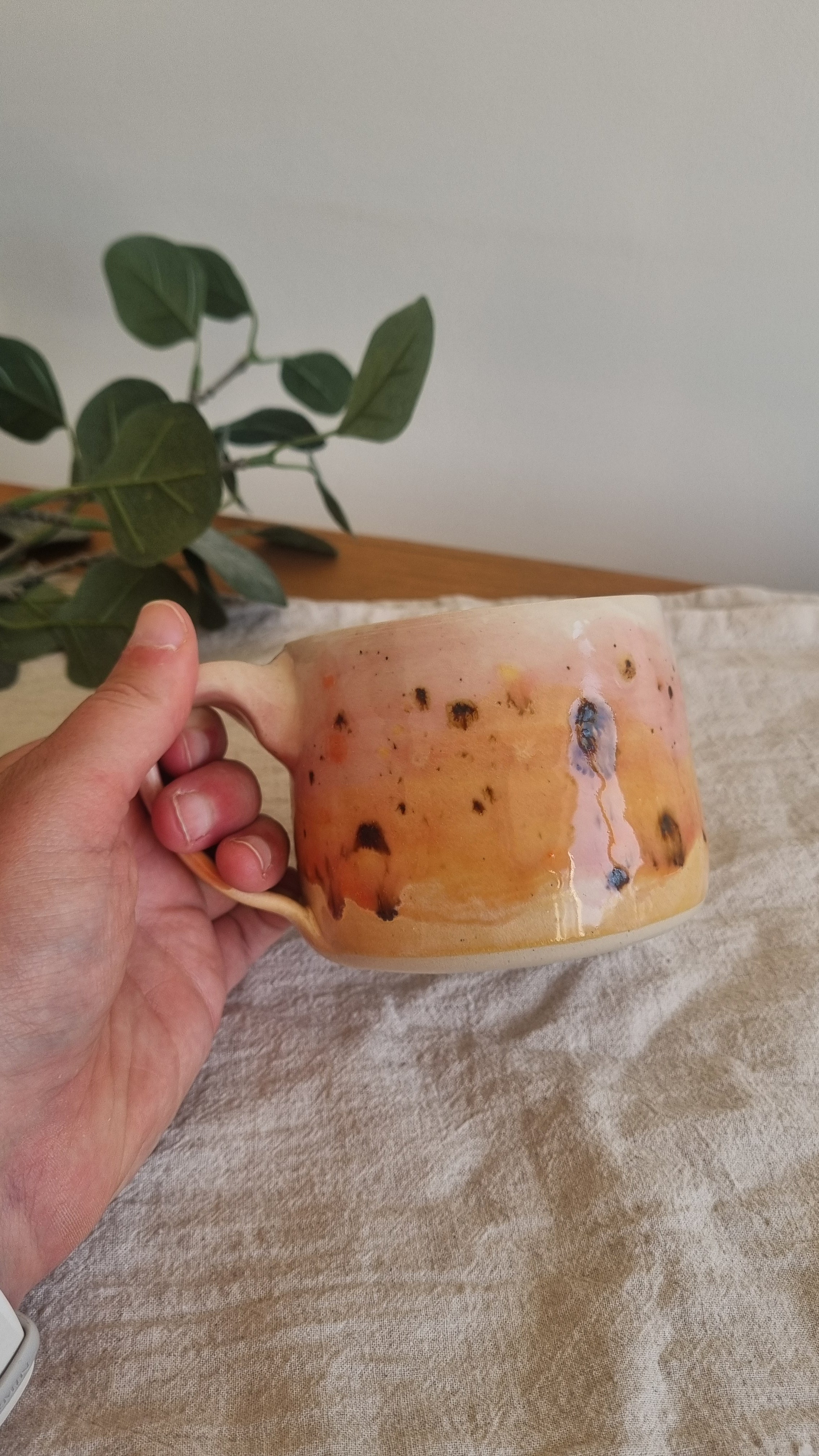 Pink Sunset Handmade Ceramic Mug