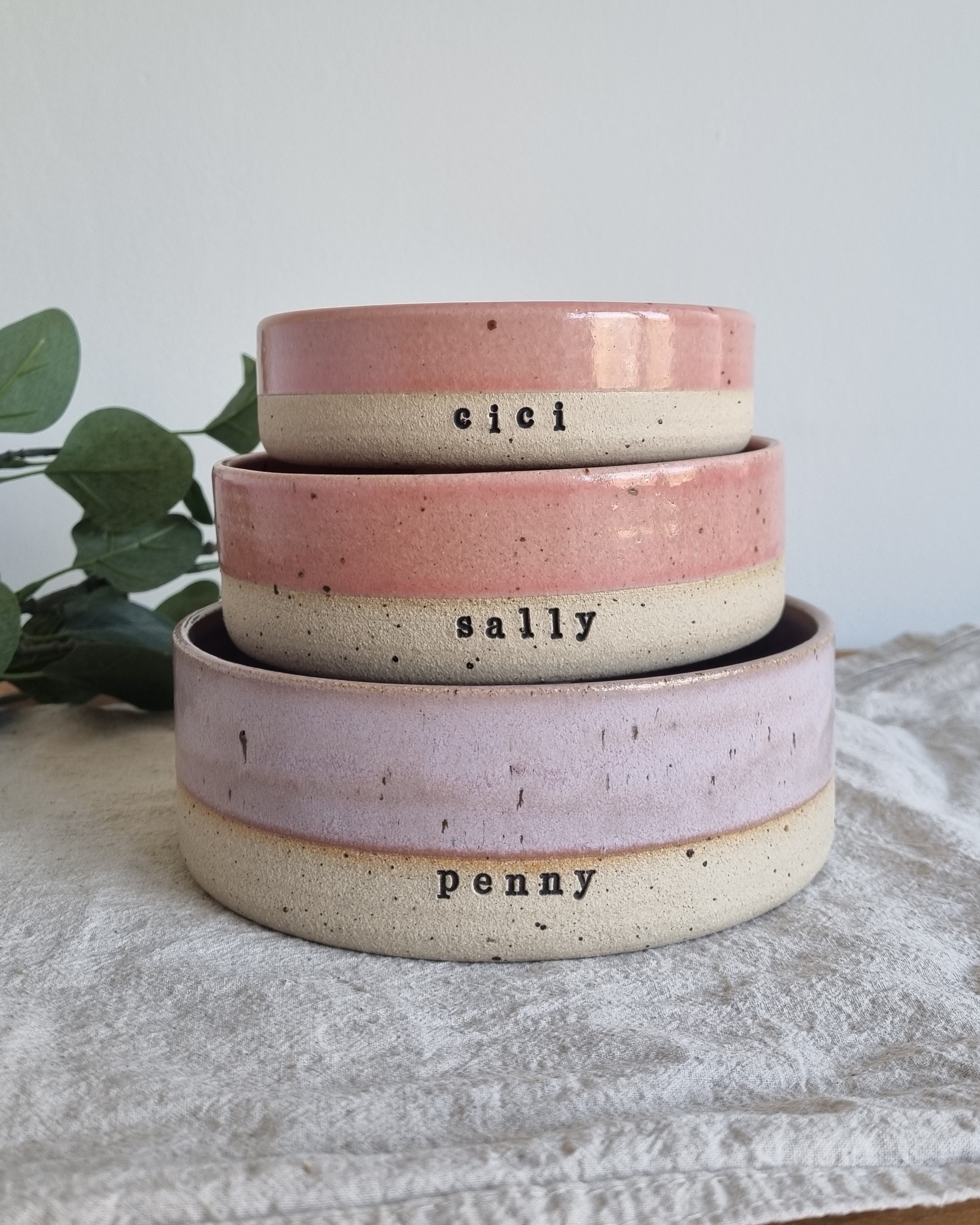 Personalised Ceramic Dog Bowls **Made to Order**