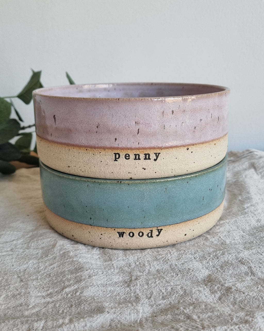Personalised Ceramic Dog Bowls **Made to Order**